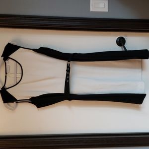 New York and Co colorblock ponte dress sz L